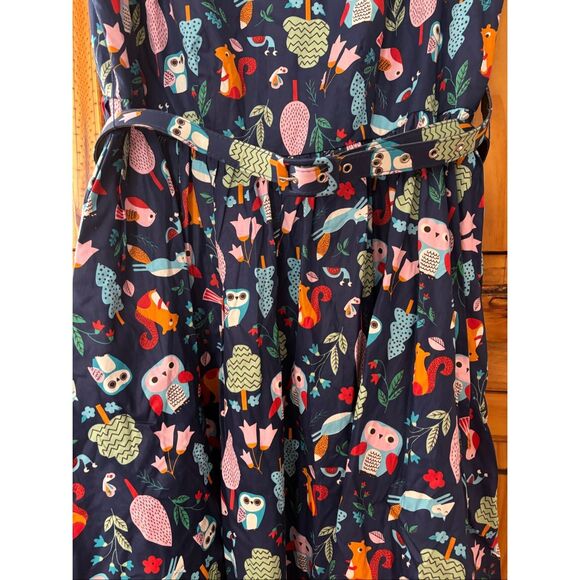 NWT unique vintage Woodland Creatures Dress - Picture 3 of 7